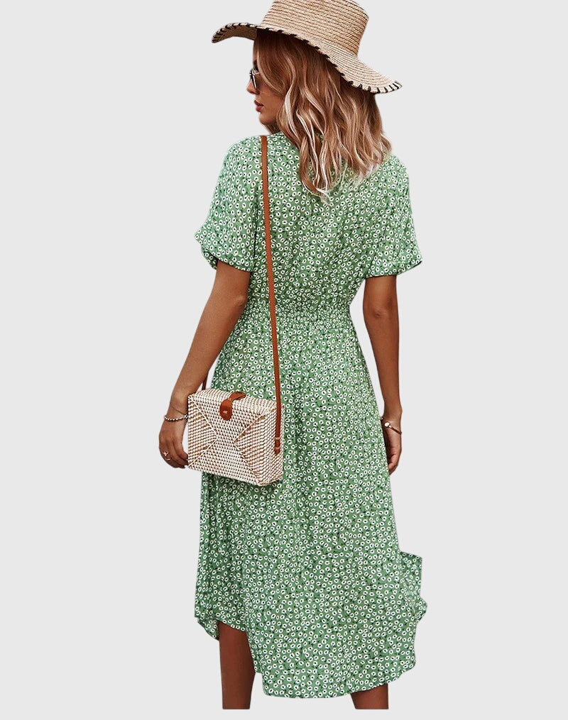 Deborah - Floral Midi Dress