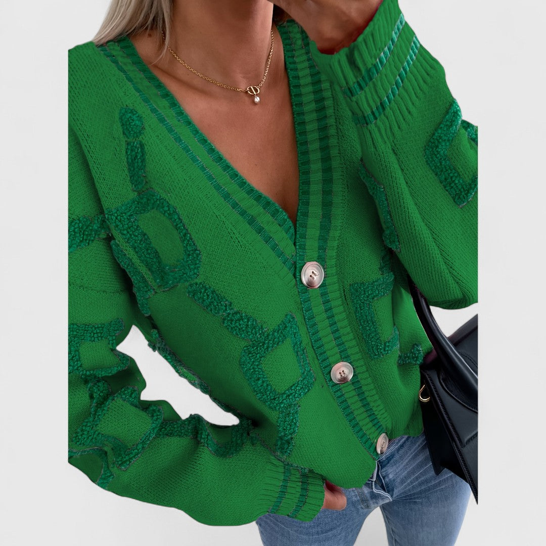 Cristine - Block Knit Cardigan