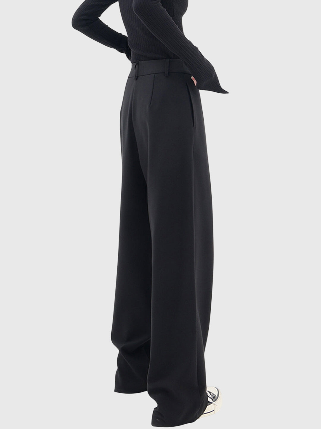 Avery - Asymmetric Wide Leg Trousers