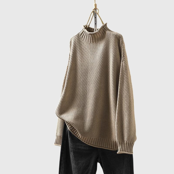 Amelia | Funnel Neck Knitted Jumper