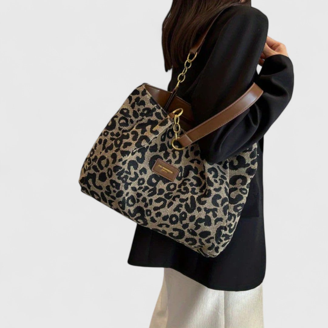 Daisy - Chic Leopard Print Tote Bag