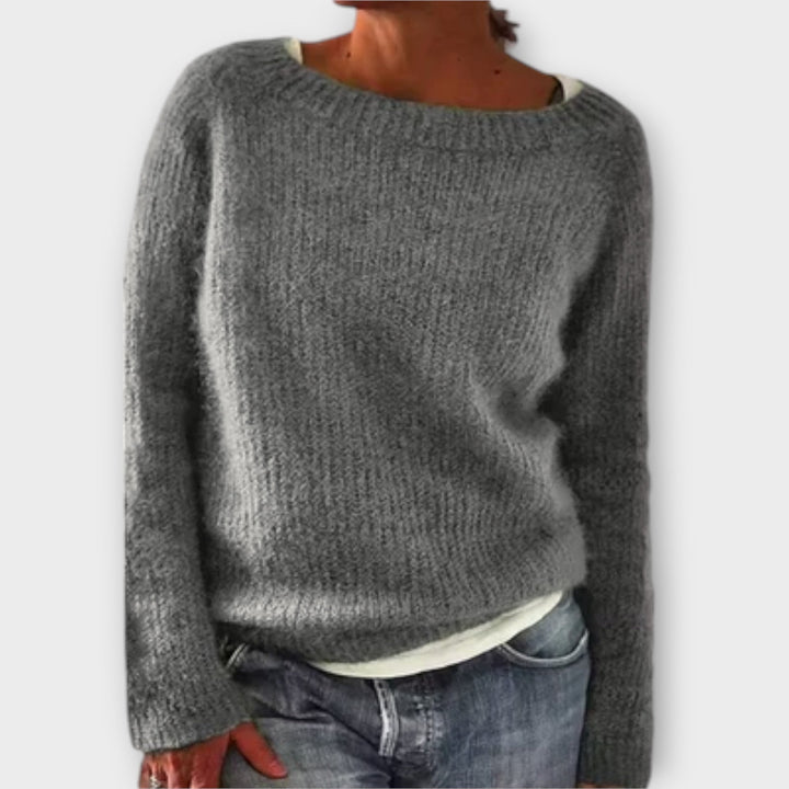 Regine – Solid Colour Knit Sweater