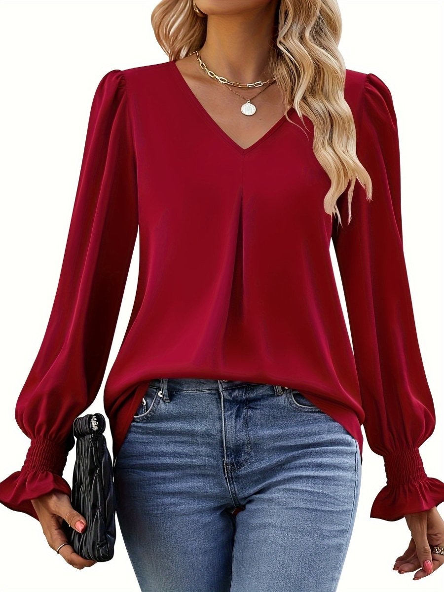 Lousie - Classy V-Neck Top