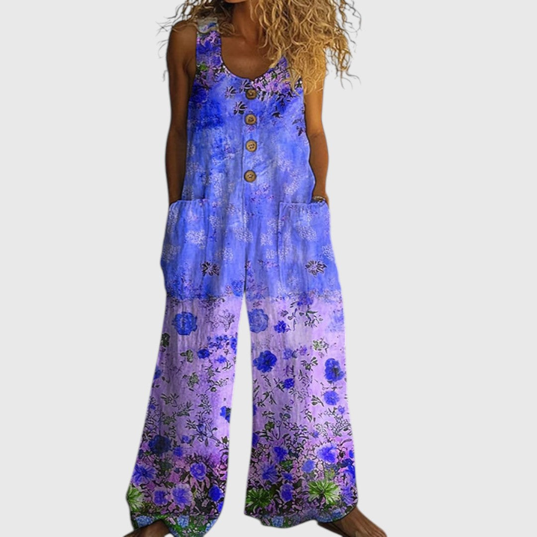Lizzie - Vintage Floral Patchwork Jumpsuit