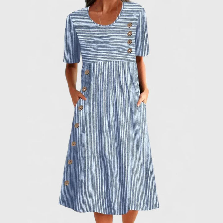 Wesna - Striped Midi Dress