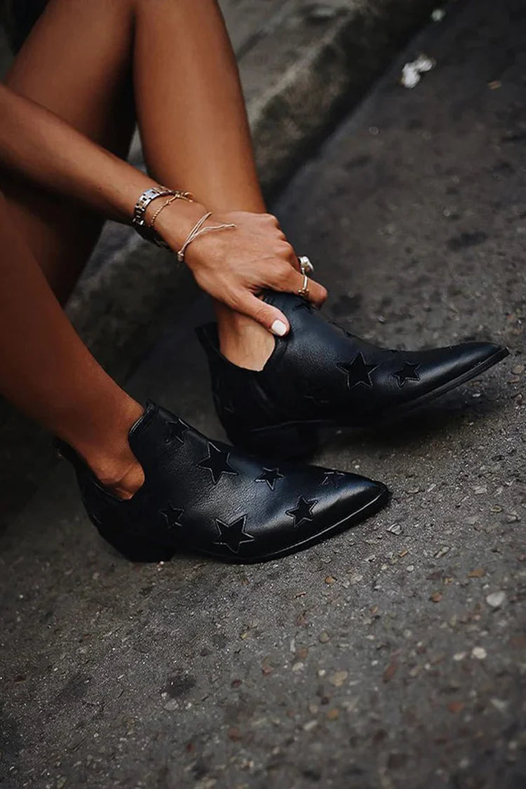 STELVIA | TEXAN BOOTS WITH STARS