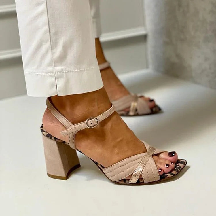 DALIA | SANDALS WITH CROSS-BAND HEEL