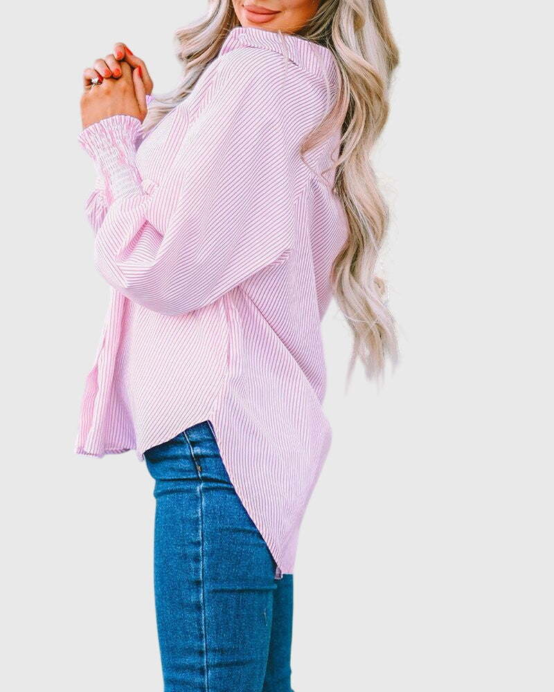 Blaine - Oversized Striped Shirt