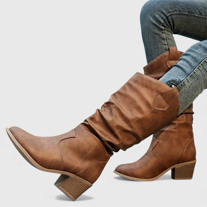 Samantha – Elegant Slip-On Boots