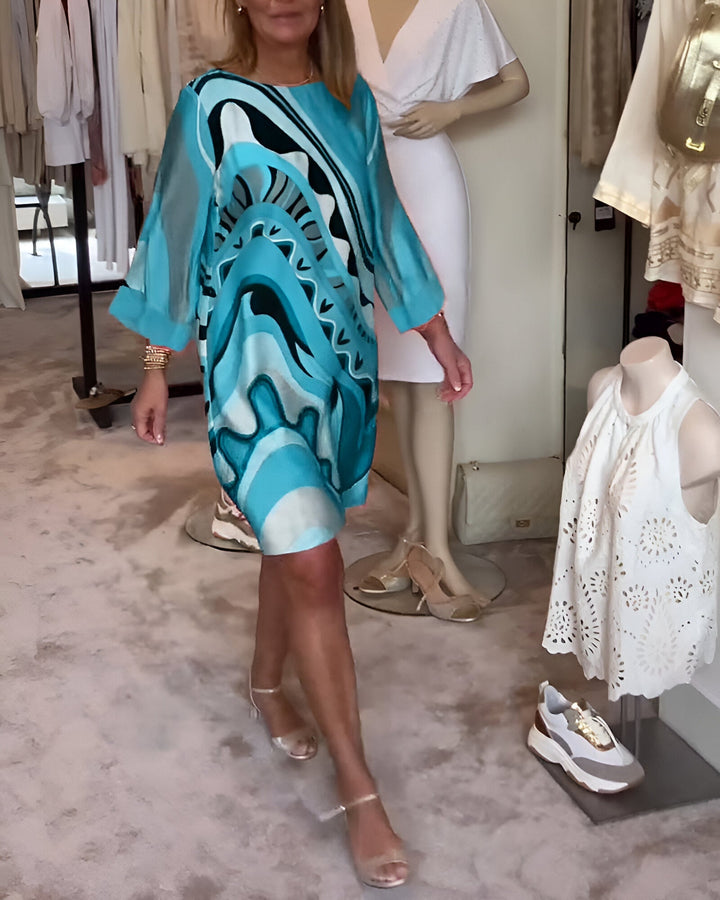 Luna - Printed Midi Dress