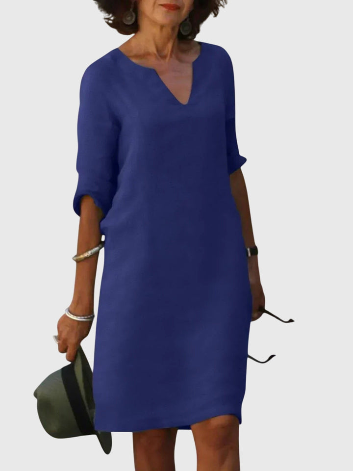 Chelsea - Casual V-Neck Dress