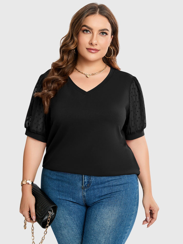 Arlie - Elegant Top With V-neck