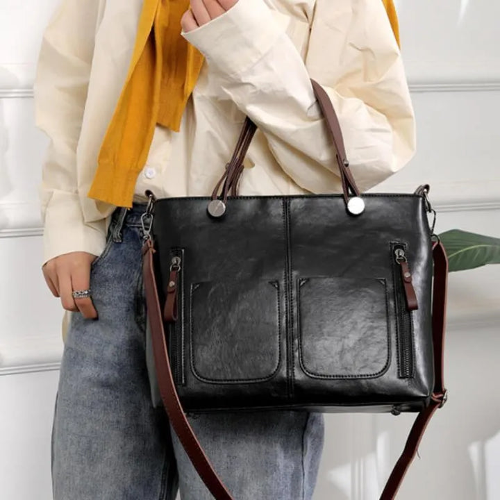 Maelis™ - Elegant Leather Shoulder Bag