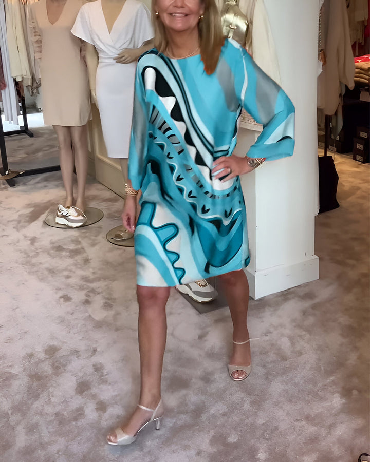 Luna - Printed Midi Dress