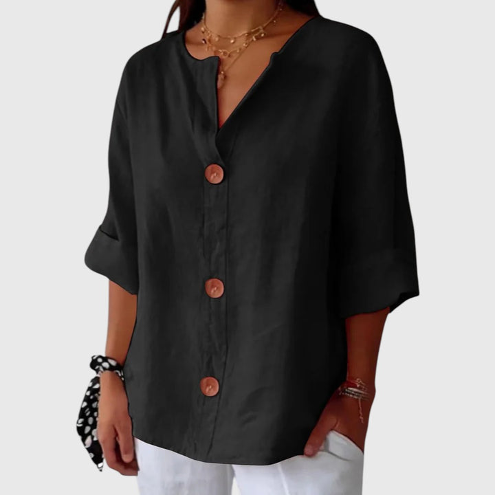 Reza - Casual Textured Blouse