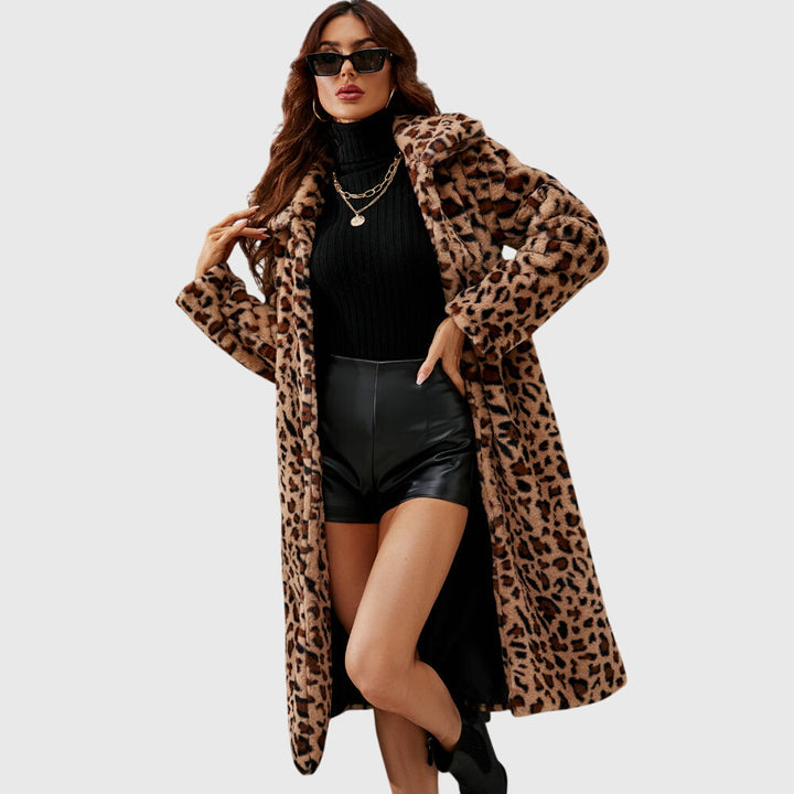 Candice - Leopard Print Winter Coat