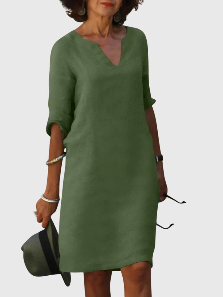 Chelsea - Casual V-Neck Dress