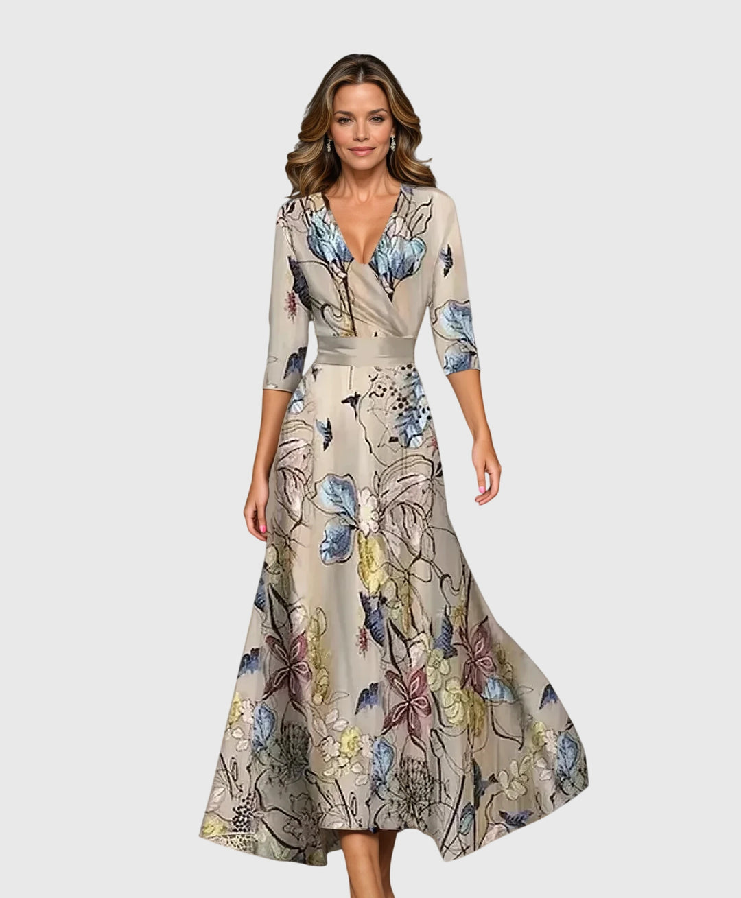 Caroline | Elegant Summer Floral Dress