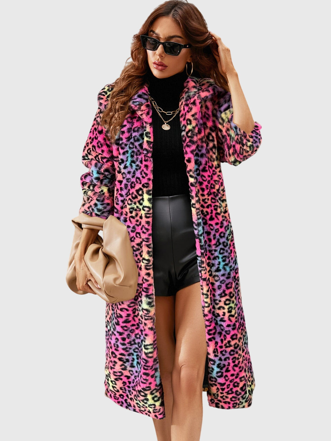 Candice - Leopard Print Winter Coat