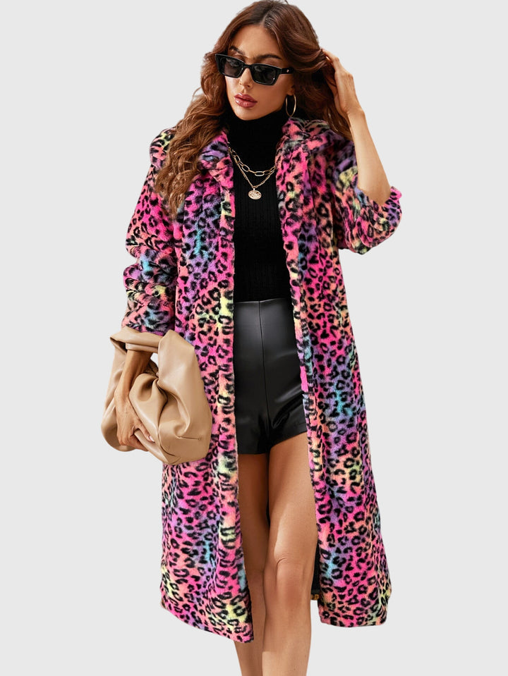 Candice - Leopard Print Winter Coat