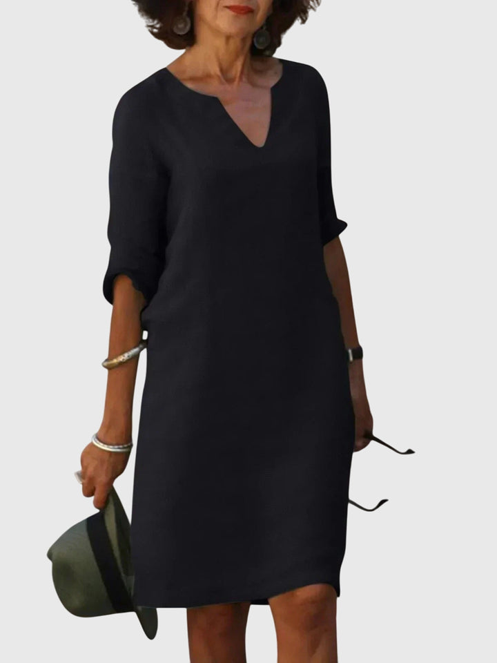 Chelsea - Casual V-Neck Dress