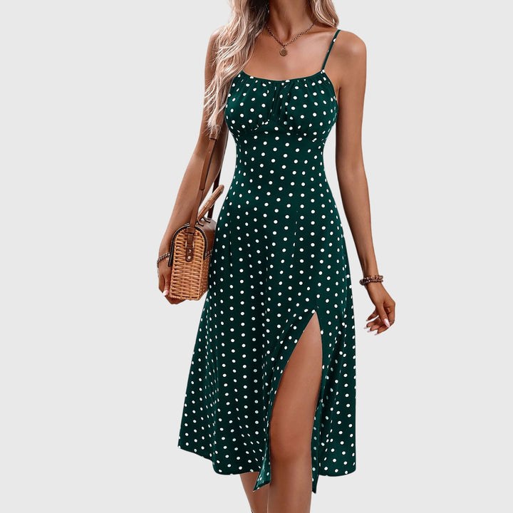 Aprille – Polka Dot Midi Dress
