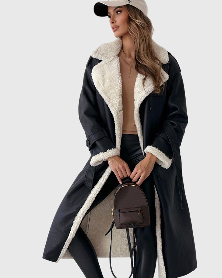Beatrice - Borg Collar Long Coat