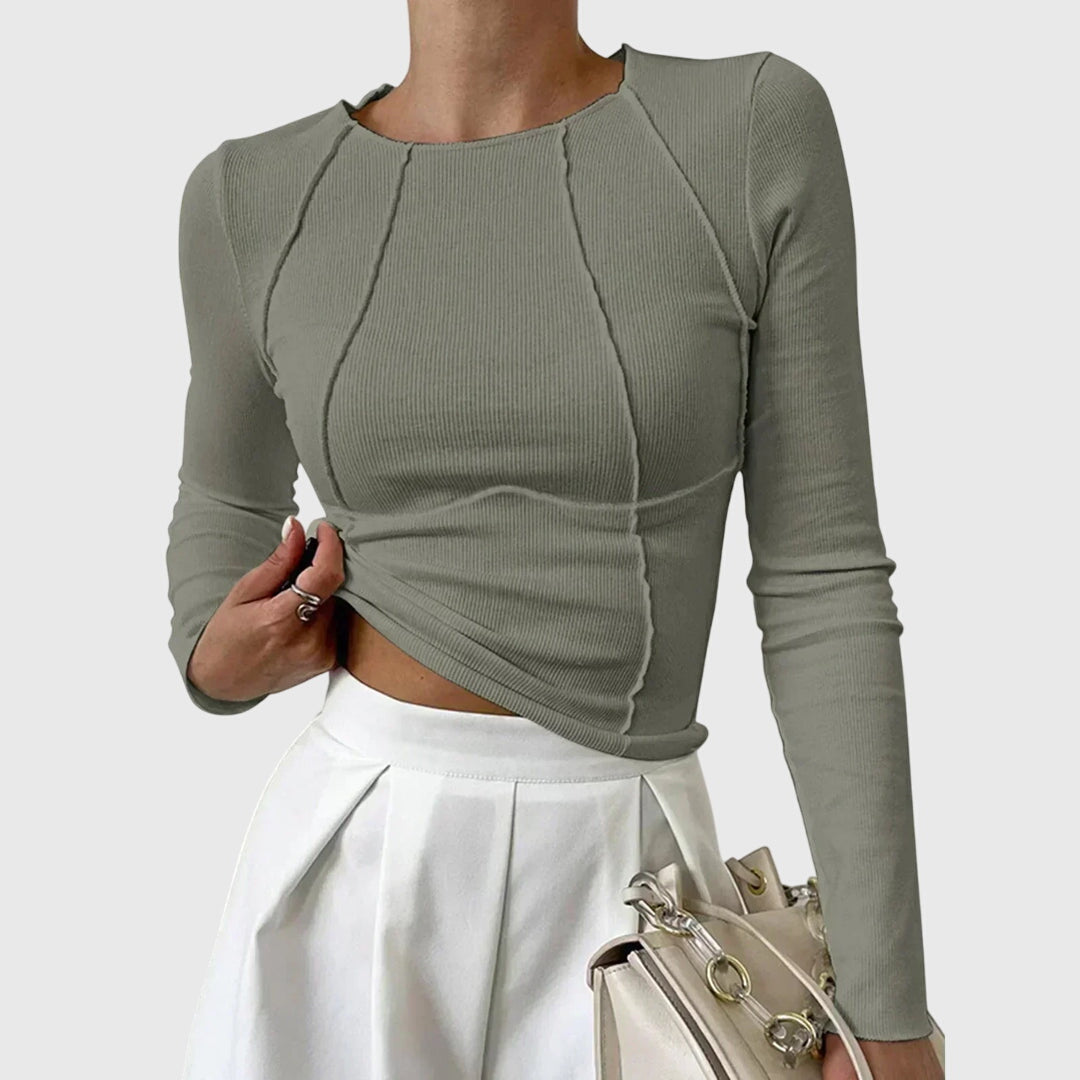 Andi - Ribbed Long-Sleeve Top