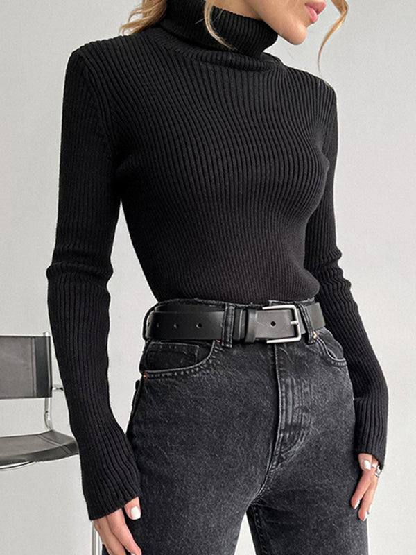 Celeste | Ribbed Turtleneck Sweater