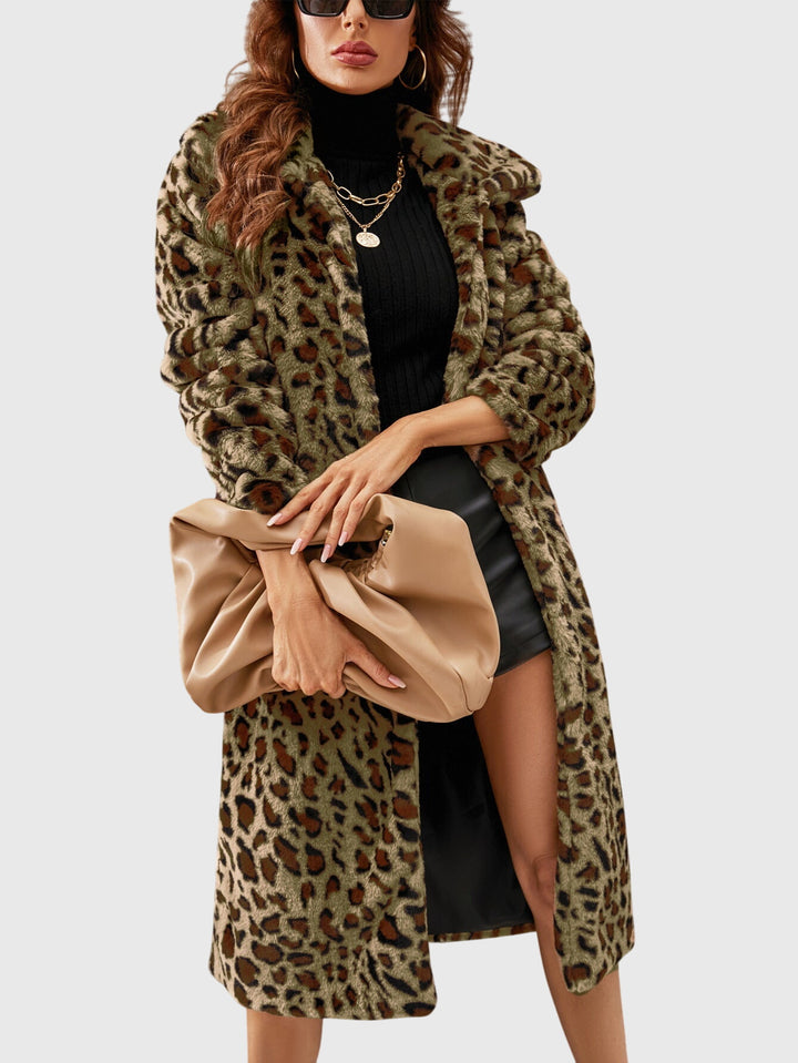 Candice - Leopard Print Winter Coat
