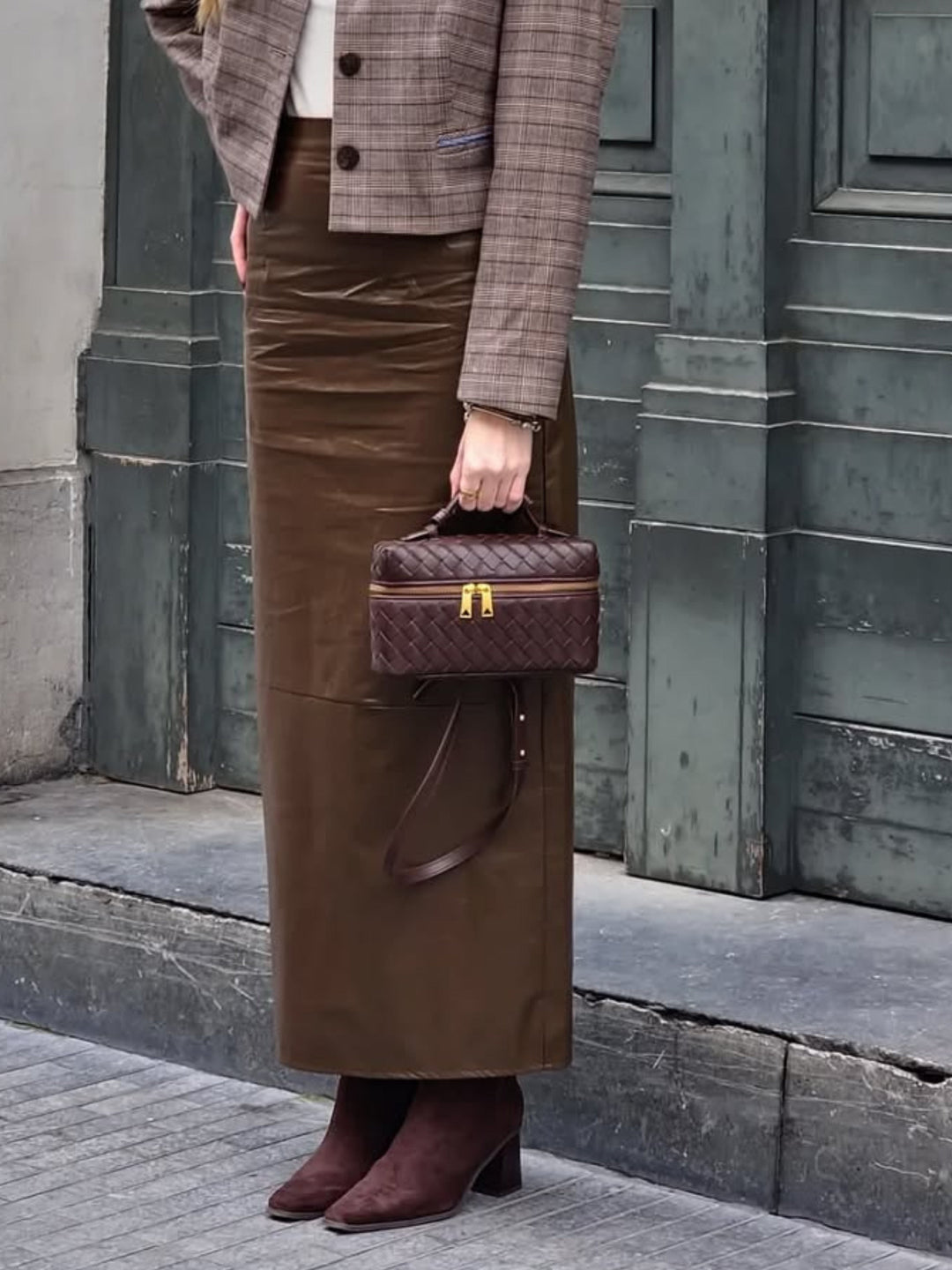 Juliette | Polished Structured Woven Bag