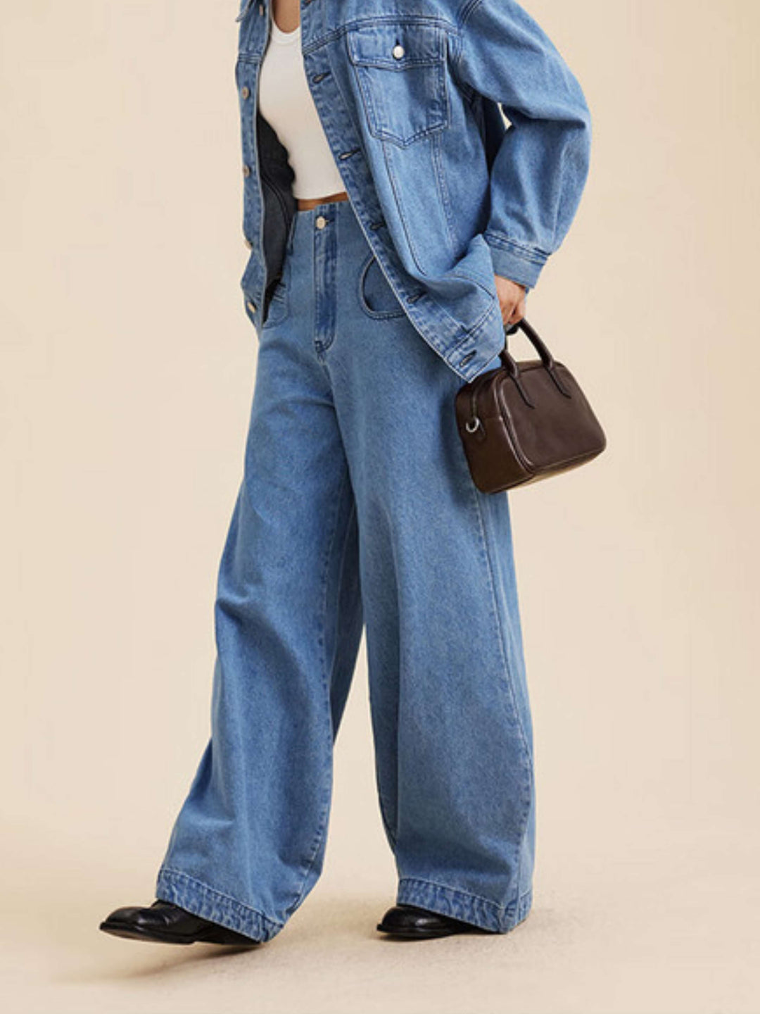 Eliza | Polished Zip Square Bag