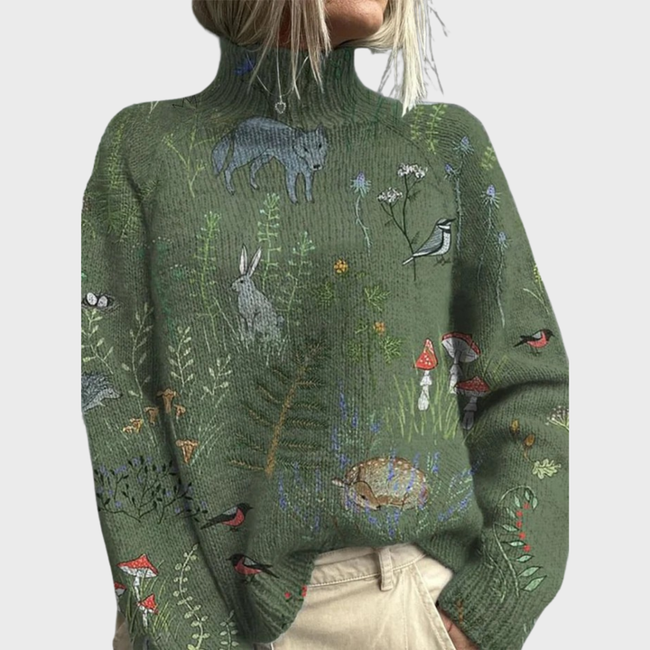 Yvette | Timeless Comfort Forest Knit Sweater