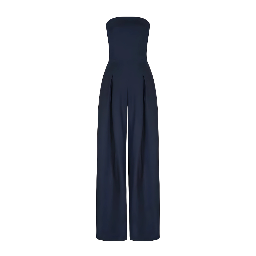 Rae - Elegant Strapless Jumpsuit with Wide Legs