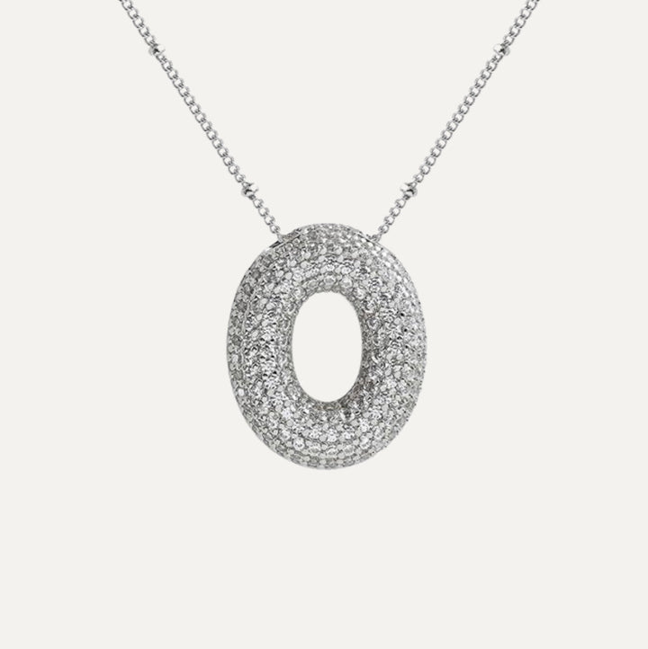Savannah | Diamond Bubble Letter Necklace