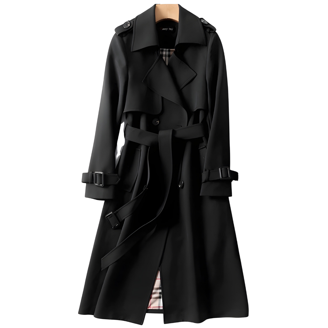 Elara - Women’s Classic Double-Breasted Trench Coat