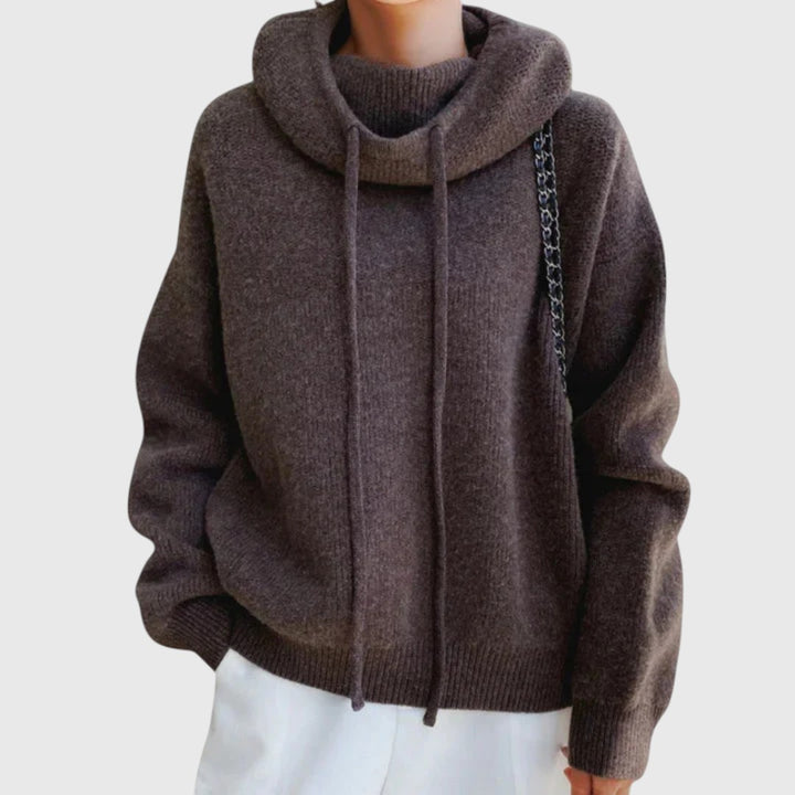 Eden - Drawstring Turtleneck Sweater