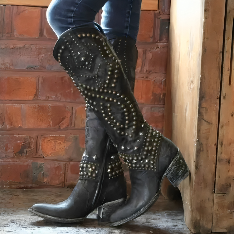 Mia® | Western Knee-High Boots