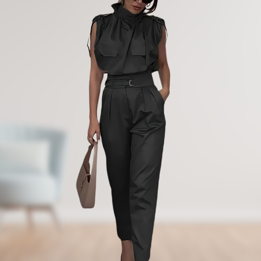 Jazlyn - Stylish Belted Jumpsuit