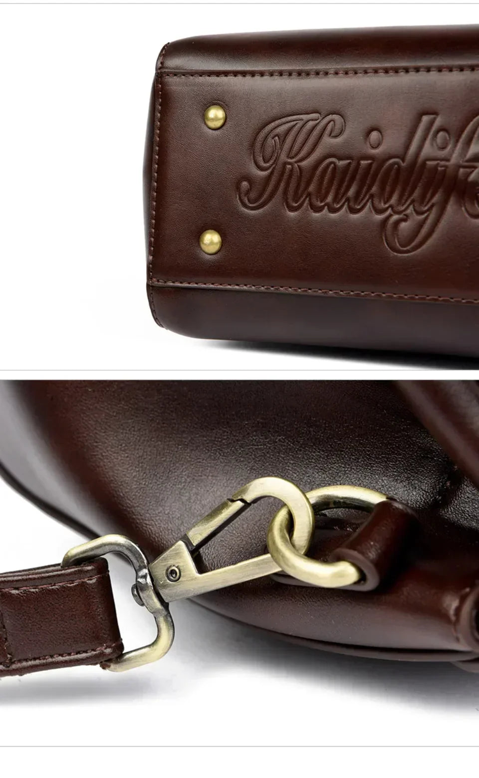 ronja™ – Classic Bag with Woven Handle and Gold Accents