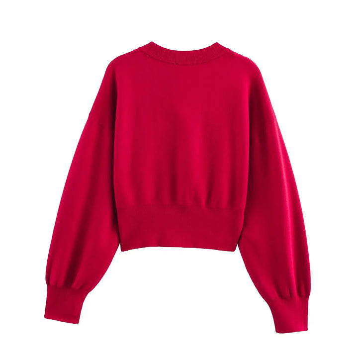 Sophie | Cropped Knitted Cardigan