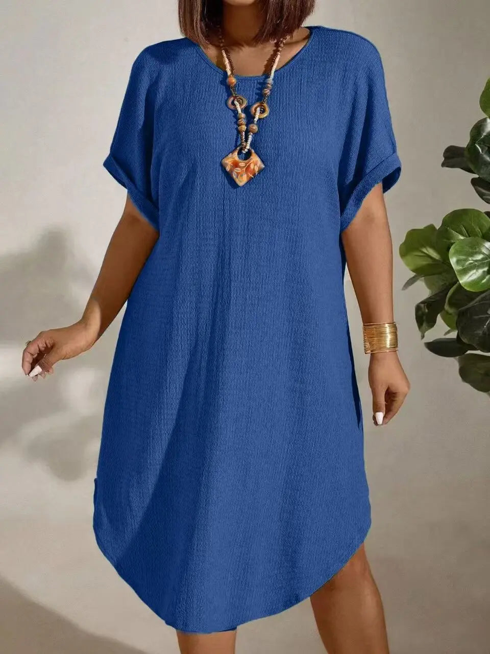 Helene - Elegant Tummy Covering Mini Dress