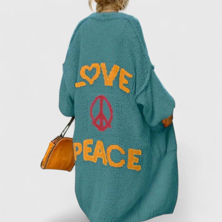 Yosha - Patchwork Knitted Cardigan