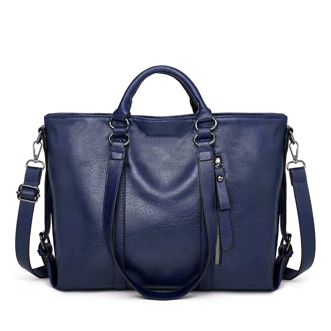 Signe™ | Elegant Large Leather Shoulder Bag