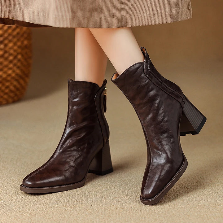 Sharon - Elegant Comfort Heel Boots