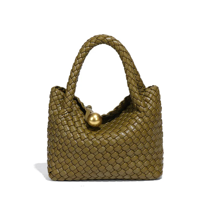 ASTRID™ | Elegant Leather Bag with Gold Accents