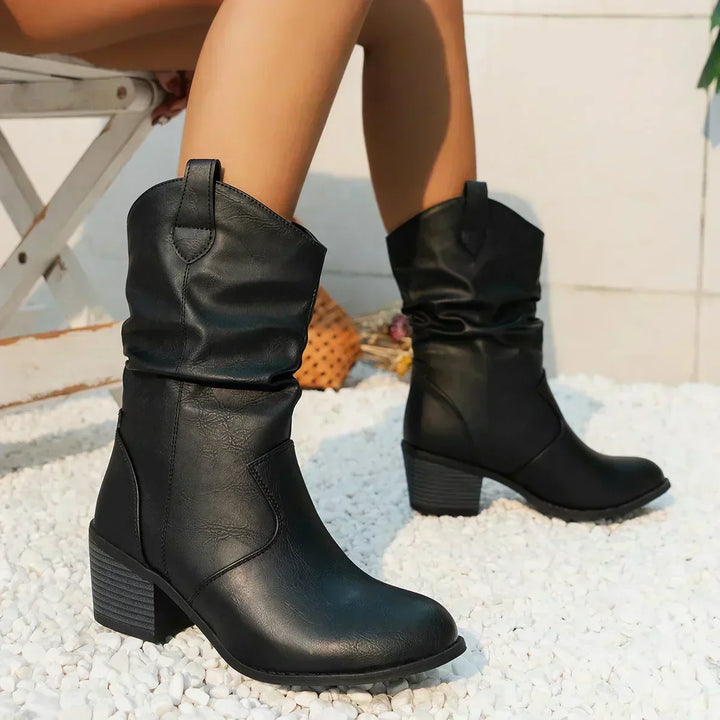 Mia® | Classic Mid-Calf Western Boots