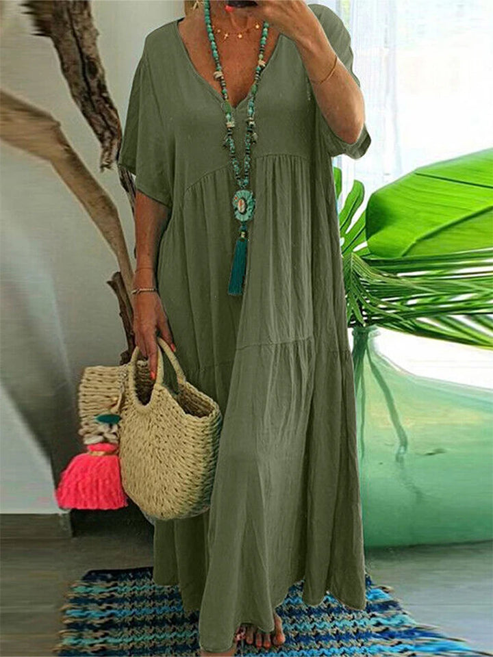 Lorna - Elegant Tummy Covering Maxi Dress