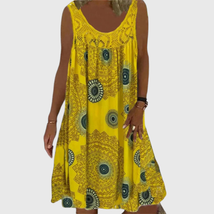 Stephanie - Ladies Sleeveless Comfortable Mini Dress