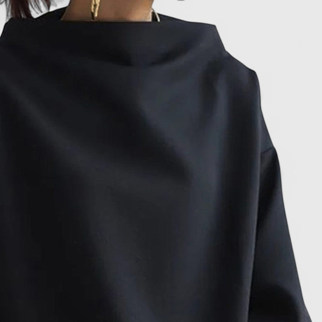 Elly - High-Neck Casual Top